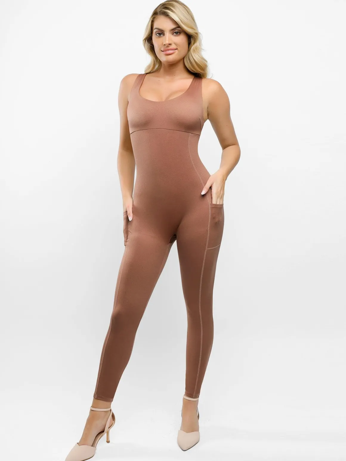 Shapewear U-Neck Thigh Slimming Butt Lift Jumpsuit