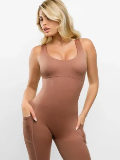 Shapewear U-Neck Thigh Slimming Butt Lift Jumpsuit