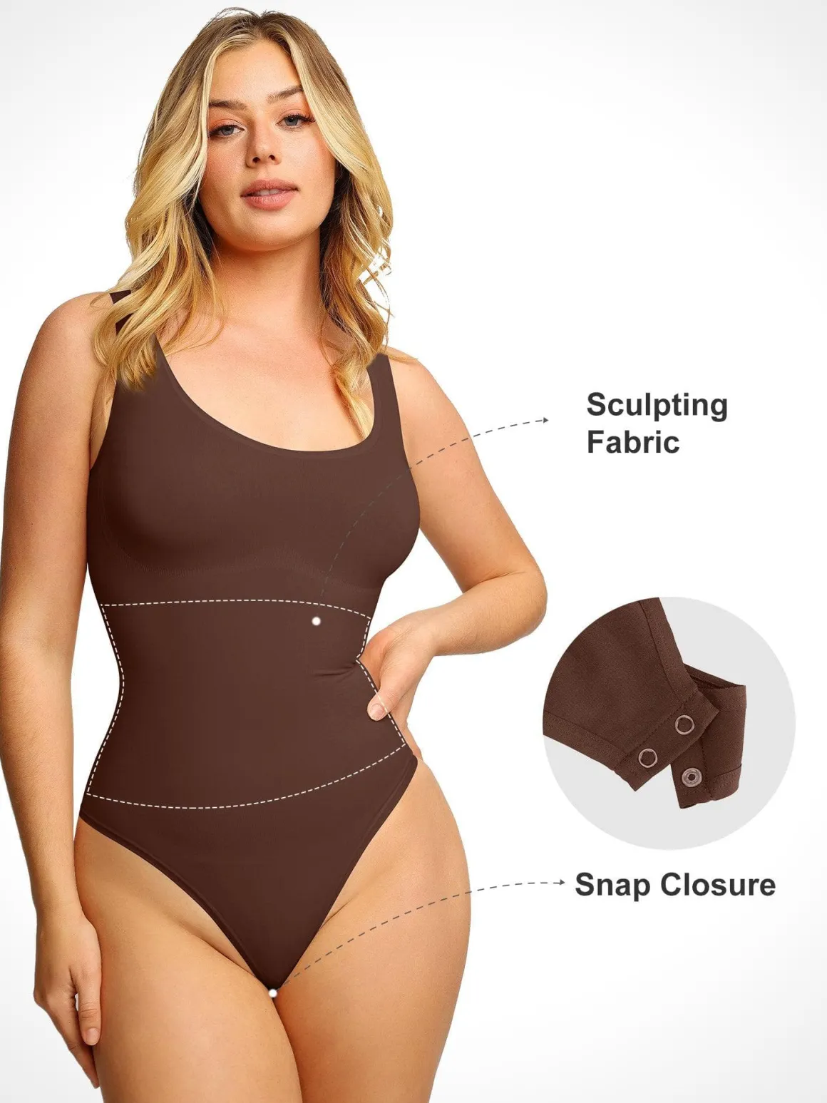 The Shapewear Bodysuit Seamless Tank Top