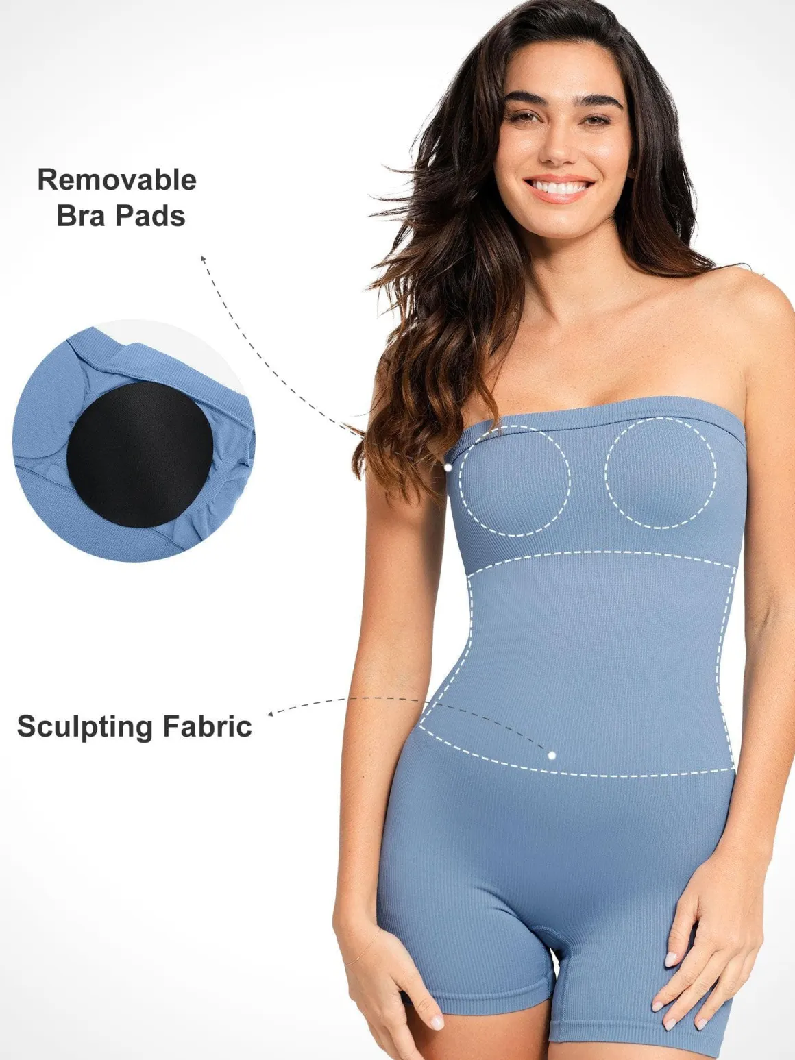 The Shapewear Romper Seamless Bandeau