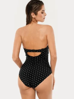 Twist & Shirred Sculpting One-Piece with Removable Straps