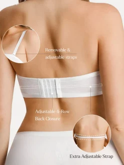 Unlined Sheer Mesh Strapless Minimizer Underwire Bra