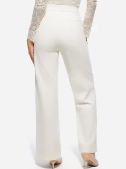 Velvet Wide-Leg Sculpting Trousers