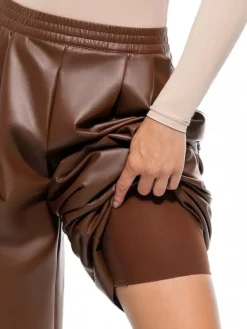 Velvet Wide-Leg Sculpting Trousers