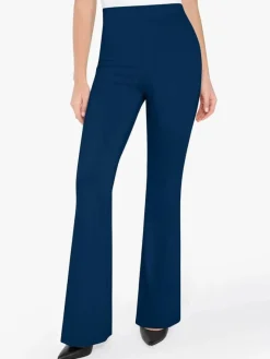Velvet Wide-Leg Sculpting Trousers