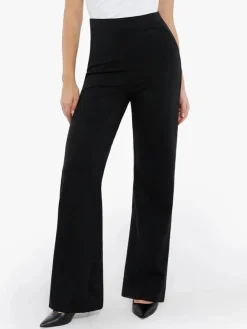 Velvet Wide-Leg Sculpting Trousers