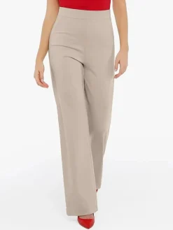 Velvet Wide-Leg Sculpting Trousers