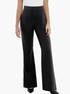 Velvet Wide-Leg Sculpting Trousers