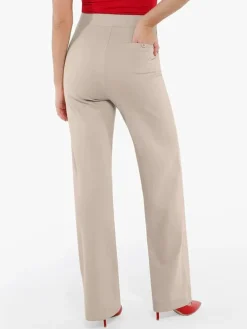 Velvet Wide-Leg Sculpting Trousers
