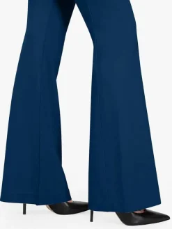Velvet Wide-Leg Sculpting Trousers