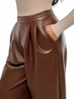 Velvet Wide-Leg Sculpting Trousers
