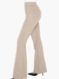 Velvet Wide-Leg Sculpting Trousers