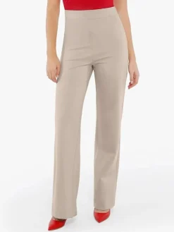 Velvet Wide-Leg Sculpting Trousers