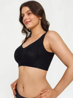 Wireless Wide Strap Everyday Supportive Push Up Comfort Bra