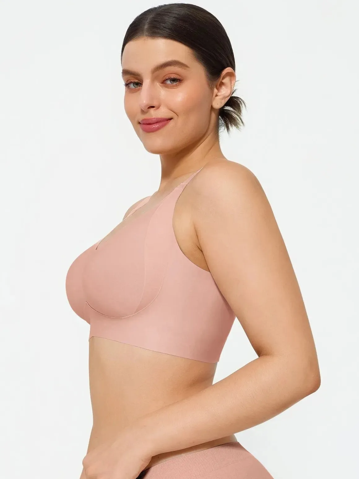 Wireless Wide Strap Everyday Supportive Push Up Comfort Bra