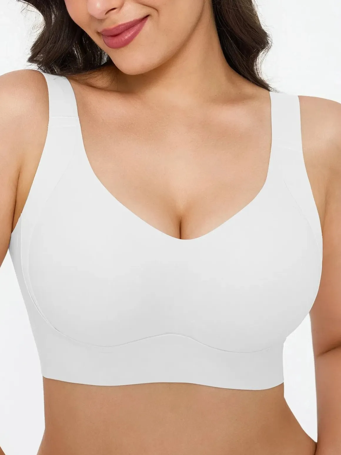Wireless Wide Strap Everyday Supportive Push Up Comfort Bra
